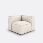 Canapé d'Angle La Redoute Seven Velours Côtelé Bleu Modulable