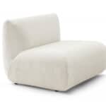 Bobochic Chauffeuse Lecomte Gris Clair - Canapé 1 Place Sans Accoudoir