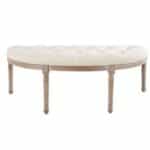 Canapé 2 Places Maison du Monde Augustine Écru Hévéa