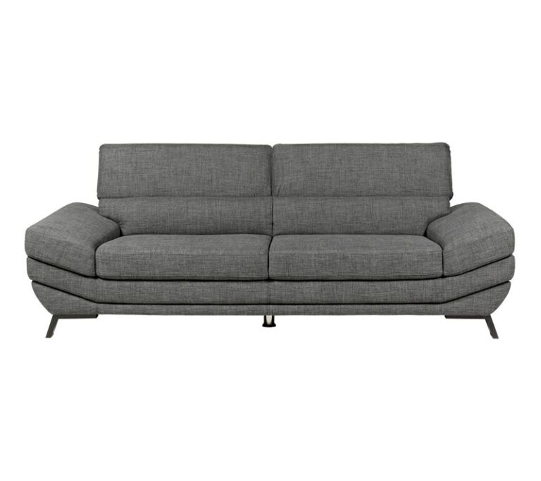 Canapé 3 Places But Mathis Gris Foncé Design Contemporain Confortable