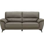 Canapé 3 places But Palermo en cuir véritable taupe