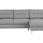 Canapé 4 places Midland Conforama - Droit Fixe - Gris