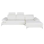 Canapé Alfa 3 Places Convertible Maisons du Monde – Velours Côtelé Blanc