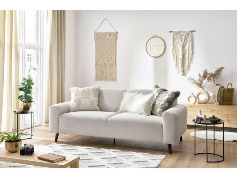 Canapé Bastille Bobochic : Sofa Droit Fixe Bouclettes 2 ou 3 Places