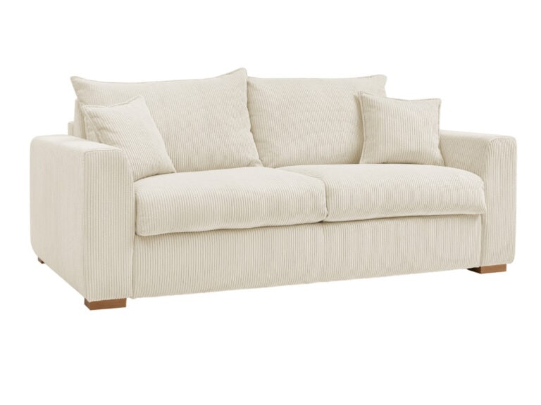 Canapé Bobochic Augustin : Convertible Velours Côtelé 3 Places