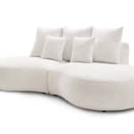 Canapé Bobochic Saint Germain : Droit Fixe Beige 3 Places