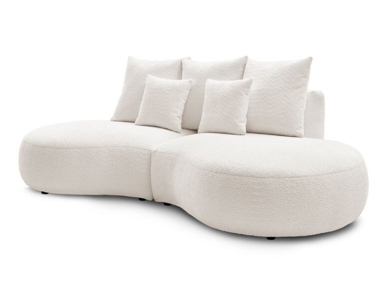 Canapé Bobochic Saint Germain : Droit Fixe Beige 3 Places