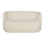 Canapé Bobun Maison du Monde : 2 Places Bouclettes Écrues