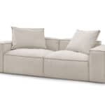 Canapé Boheme Bobochic | Canapé d'angle réversible 3 places en tissu.