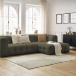 Canapé Cloud Bobochic Vert Angle Droit 3 Places