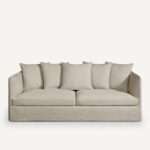 Canapé Convertible 3 Places La Redoute Intérieurs Néo Chiquito Lin Stonewashed