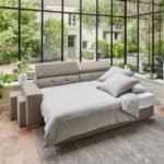 Canapé Convertible 3 Places Matteo But : Sable, Souris, Charbon