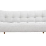 Canapé Convertible Scandinave 3 Places Yumi Miliboo - Gris clair