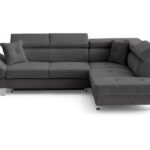 Canapé d'Angle Convertible 5 Places Lisbona Conforama - Gris Foncé