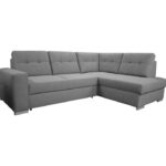 Canapé d'angle convertible But Hector 4 places en tissu gris