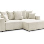 Canapé d'angle convertible coffre Atilla Bobochic taupe 4 places