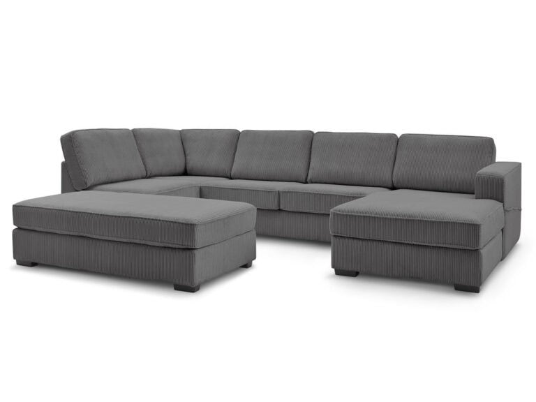 Canapé d'Angle Convertible Mega Bobochic 8 Places Velours Côtelé