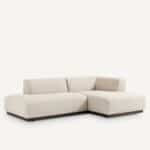 Canapé d'Angle Jacopo La Redoute Bouclette Craie Made In Italy