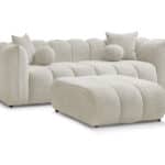 Canapé Denver Bobochic : Canapé droit fixe 3 places - Élégance et Confort