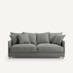 Canapé Droit Marcoli AMPM La Redoute Lin Épais Stonewashed 3/4 Places