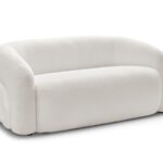 Canapé Elina Bobochic Art-Déco 2 Places Tissu Bouclette : Élégance et Confort