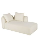 Canapé Flake Maison Du Monde - Méridienne Droite Modulable Tissu Écru