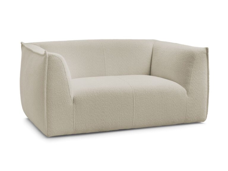 Canapé Giorgia Bobochic Jaune 2 Places - Canapé Droit Fixe