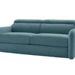 Canapé Jacob Bobochic 3 Places Convertible Tissu Chiné Taupe