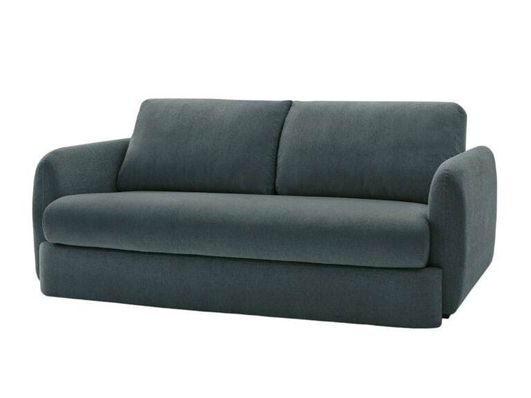 Canapé Jaures Bobochic 3 Places Convertible Tissu Vert Moderne