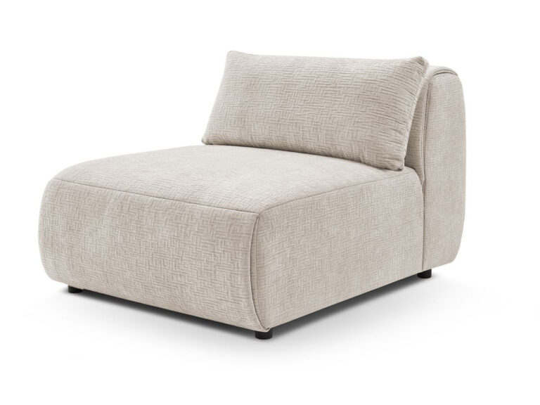 Canapé Jeanne Bobochic : Chauffeuse 1 Place Modulable Beige