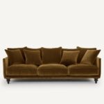 Canapé Lazare La Redoute AMPM : 5 Places, Velours, Fabrication Italienne