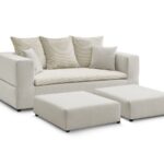 Canapé Leandre Bobochic Convertible 4 Places Beige