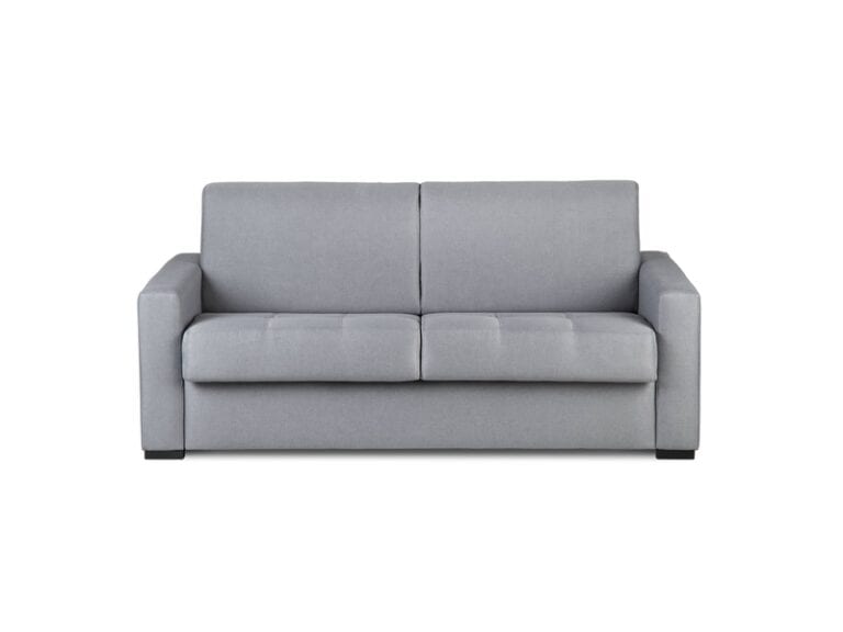 Canapé Louna Conforama Droit Convertible 3 Places Tissu Gris