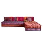 Canapé Madurai Maison du Monde - Banquette d'angle modulable 6 places coton