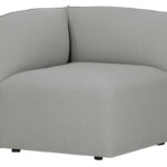 Canapé Modulo Miliboo : Canapé modulable design bleu / gris - Miliboo