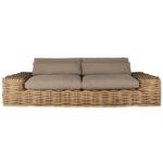 Canapé Saint-Tropez Maison du Monde - Droit Rotin 2/3 Places - MDM
