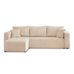 Canapé Topaze Maisons du Monde Angle Réversible Convertible 4 Places Velours Côtelé