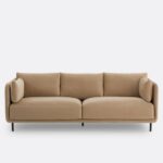 Canapé Victor La Redoute 3 Places Droit Design Contemporain Tissu Texturé