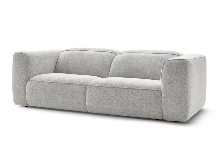 Canapé William Bobochic 3 Places Droit Têtières Blanc