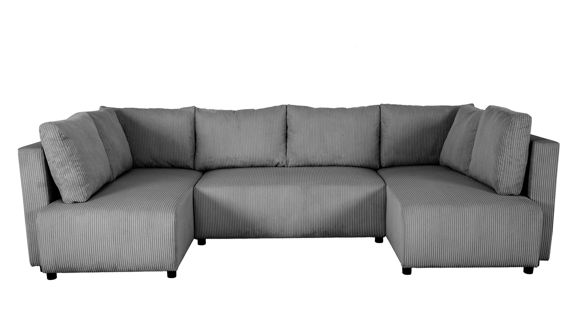 Canapé ABEL d’angle convertible 5 places gris Conforama
