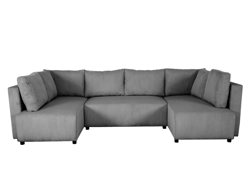 Canapé ABEL d’angle convertible 5 places gris Conforama