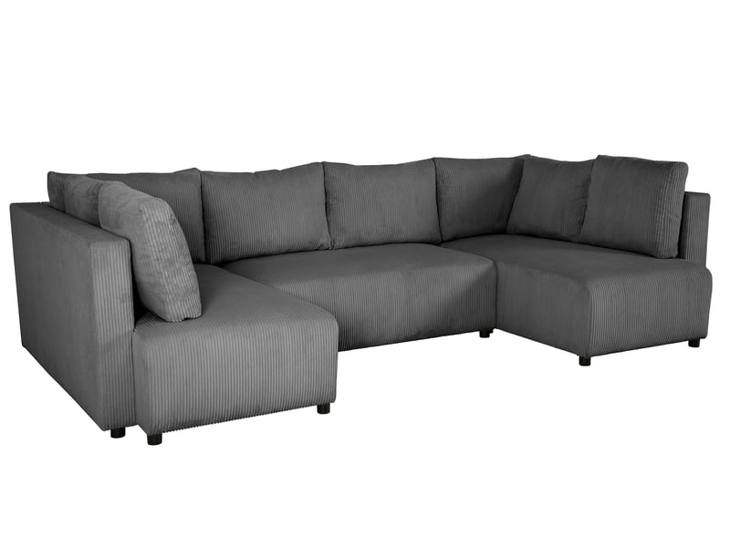 Canapé ABEL d’angle convertible 5 places gris Conforama