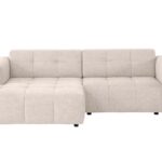 Canapé ADELE d’angle gauche fixe 3 places beige Conforama