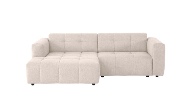 Canapé ADELE d’angle gauche fixe 3 places beige Conforama