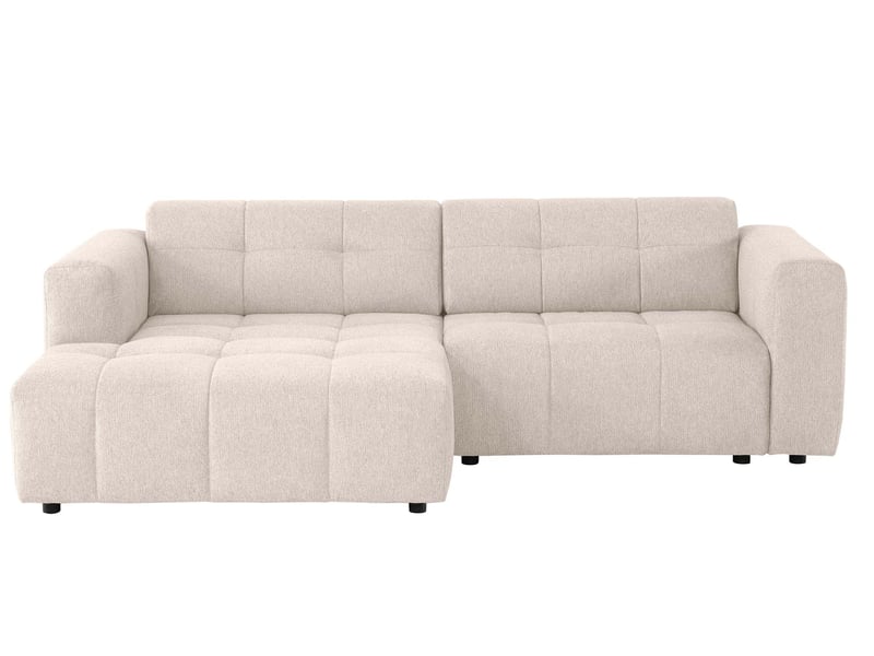 Canapé ADELE d’angle gauche fixe 3 places beige Conforama