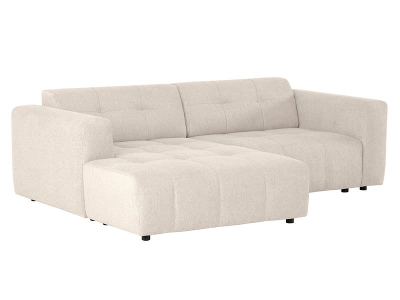 Canapé ADELE d’angle gauche fixe 3 places beige Conforama