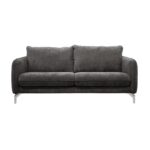 Canapé Droit Adelson Gris Fixe 3 Places Confort Conforama