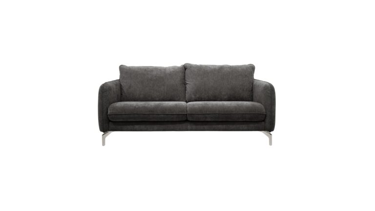 Canapé Droit Adelson Gris Fixe 3 Places Confort Conforama