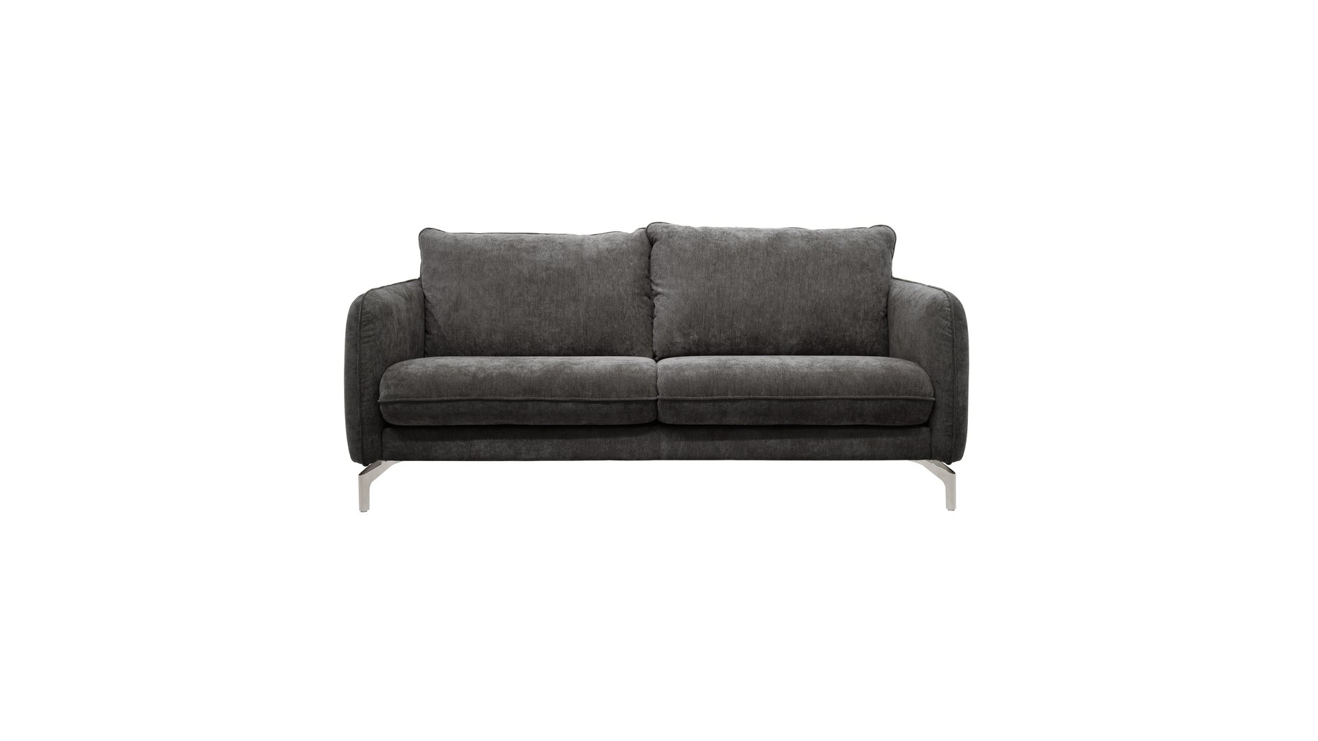 Canapé Droit Adelson Gris Fixe 3 Places Confort Conforama