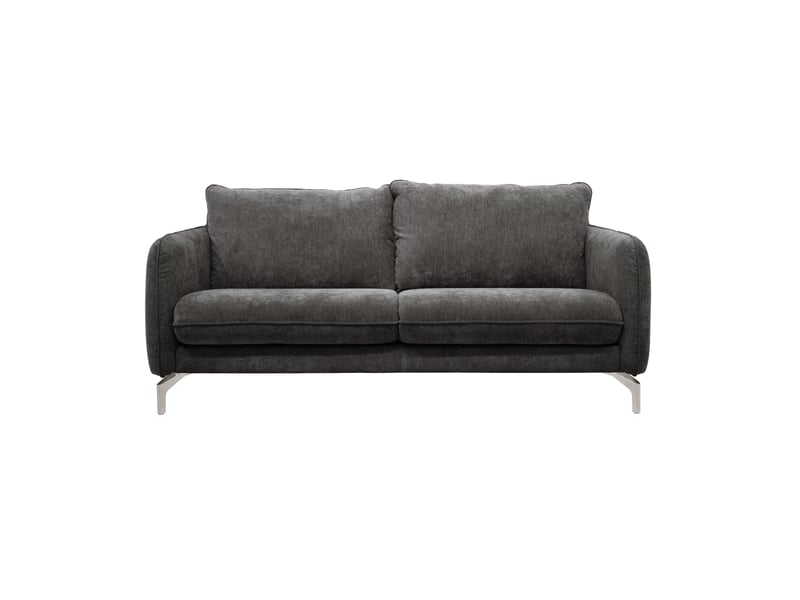 Canapé Droit Adelson Gris Fixe 3 Places Confort Conforama